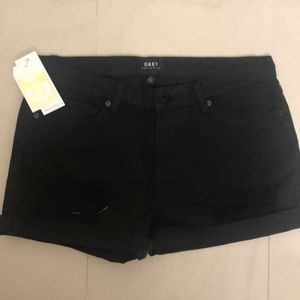 Black Obey Shorts